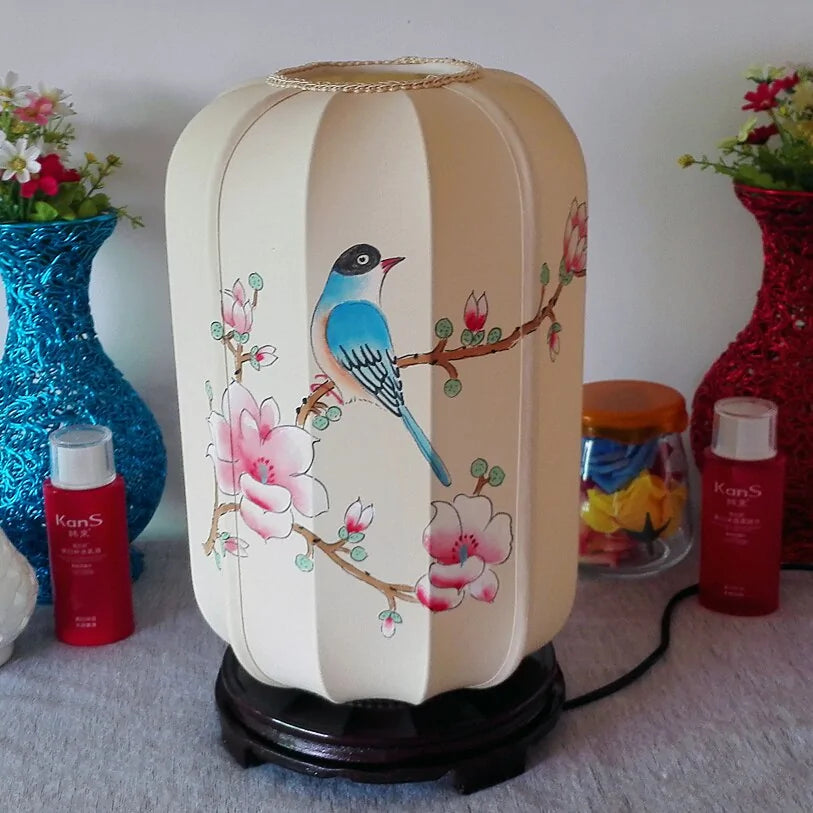 Hand-Painted Chinese Style Desk Lamp