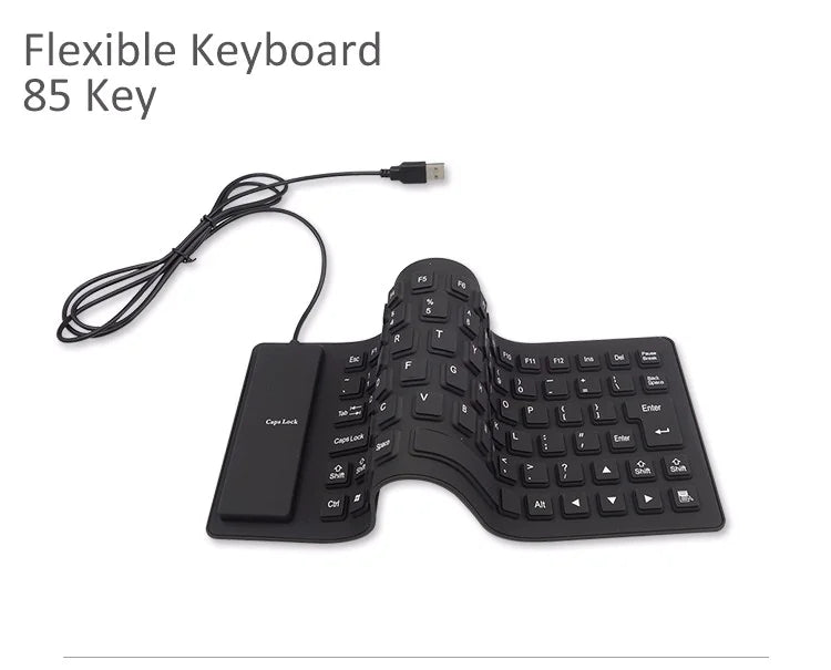 Foldable Silicone Keyboard – Flexible, Portable, and Silent Typing Solution