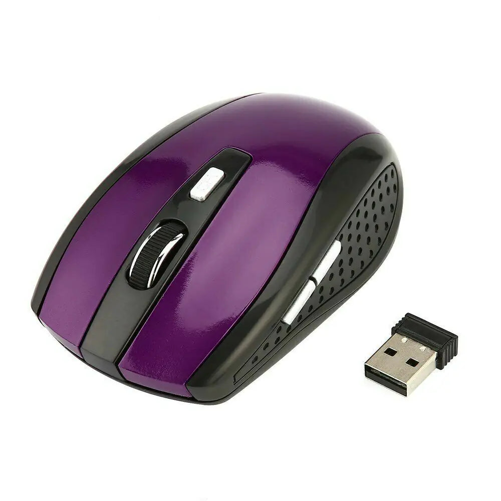 2.4GHz Wireless Optical Mouse Mice & USB Receiver For PC Laptop Computer