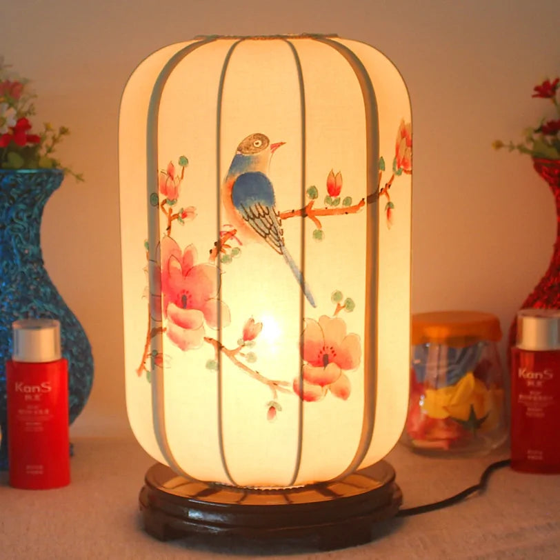 Hand-Painted Chinese Style Desk Lamp