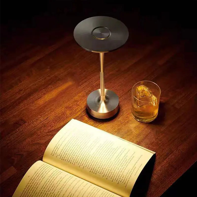 Elegant Portable Desk Lamp with Charging Station