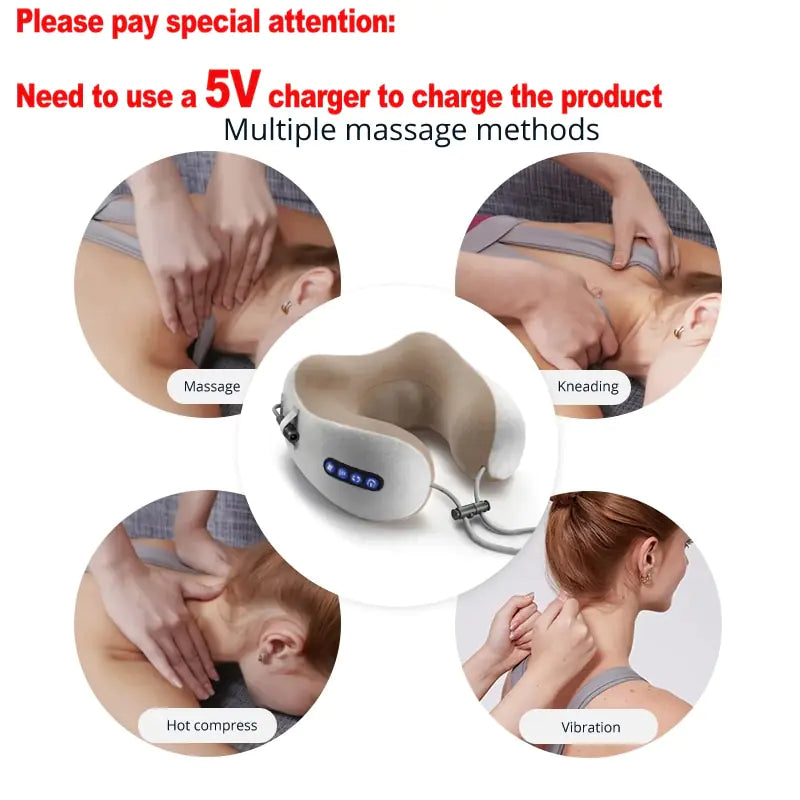 Electric Neck Massager U Shaped Pillow