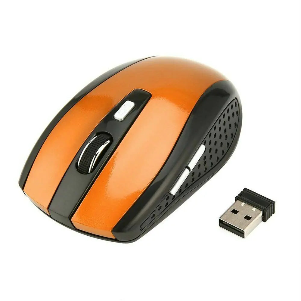 2.4GHz Wireless Optical Mouse Mice & USB Receiver For PC Laptop Computer