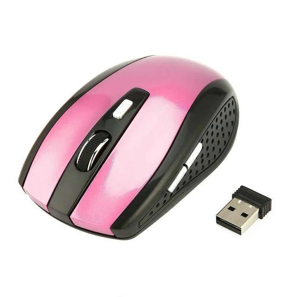 2.4GHz Wireless Optical Mouse Mice & USB Receiver For PC Laptop Computer