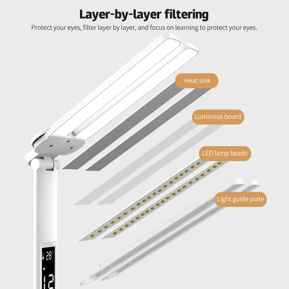 Anti-Bluelight LED Desk Lamp with Pen Holder