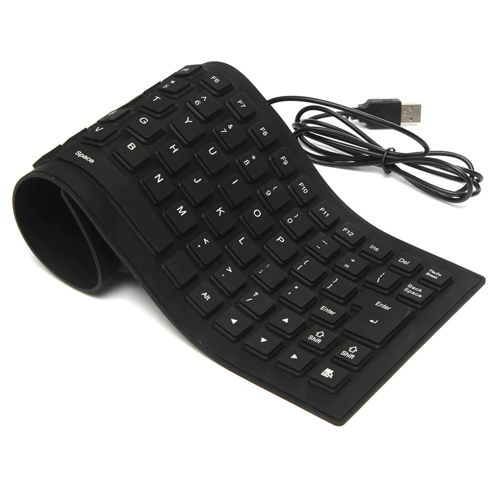 Foldable Silicone Keyboard – Flexible, Portable, and Silent Typing Solution