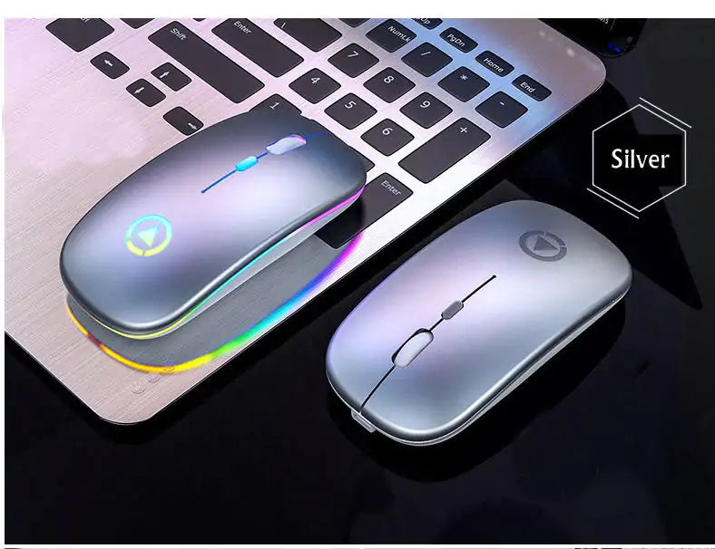 Wireless USB Rechargeable Mouse with Light