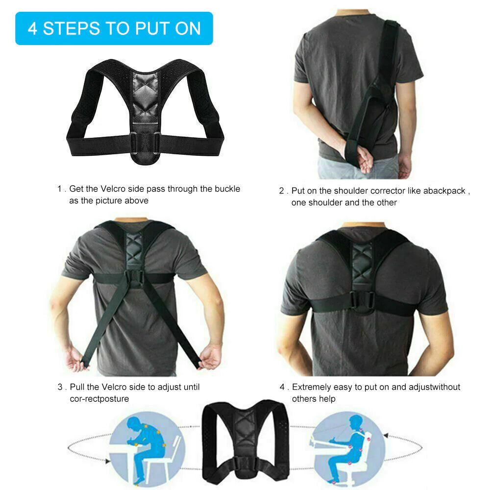 Adjustable Posture Corrector Back Brace