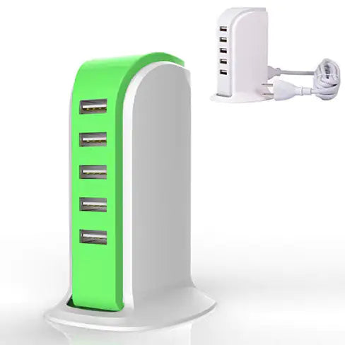 Smart Power Tower – 5-Port USB Charging Hub